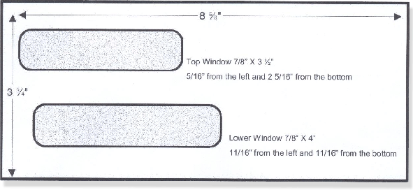 address template for window envelope